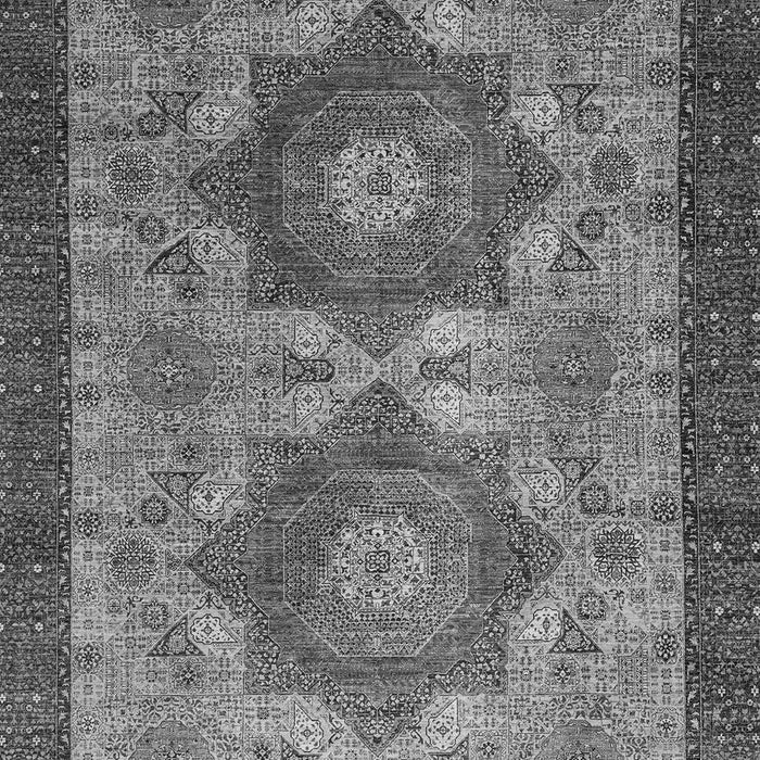 Machine Washable Abstract Gray Modern Rug, wshabs2367gry