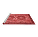 Modern Red Washable Rugs