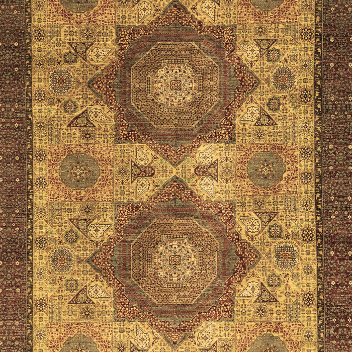Machine Washable Abstract Brown Modern Rug, wshabs2367brn