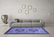 Machine Washable Abstract Blue Modern Rug in a Living Room, wshabs2367blu