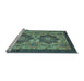 Sideview of Machine Washable Abstract Light Blue Modern Rug, wshabs2367lblu