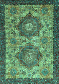 Abstract Turquoise Modern Rug, abs2367turq