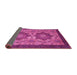 Sideview of Abstract Pink Modern Rug, abs2367pnk