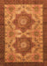 Abstract Orange Modern Rug, abs2367org