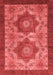 Abstract Red Modern Area Rugs