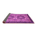 Sideview of Abstract Purple Modern Rug, abs2367pur