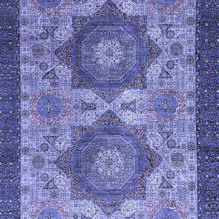 Machine Washable Abstract Blue Modern Rug, wshabs2367blu