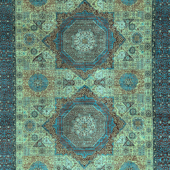 Abstract Light Blue Modern Rug, abs2367lblu