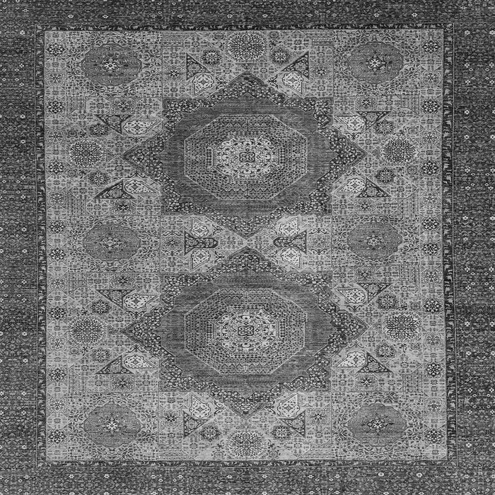 Square Abstract Gray Modern Rug, abs2367gry