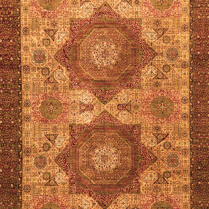 Machine Washable Abstract Orange Modern Area Rugs, wshabs2367org