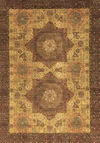 Abstract Brown Modern Rug, abs2367brn