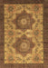 Abstract Brown Modern Rug, abs2367brn