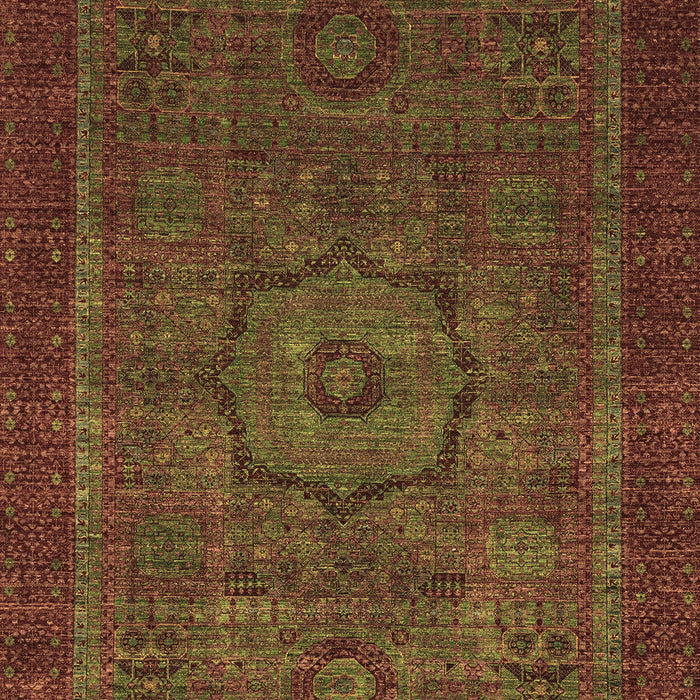 Abstract Brown Modern Rug, abs2368brn