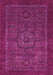 Machine Washable Abstract Pink Modern Rug, wshabs2368pnk