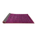 Sideview of Abstract Pink Modern Rug, abs2368pnk