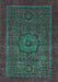 Abstract Light Blue Modern Rug, abs2368lblu