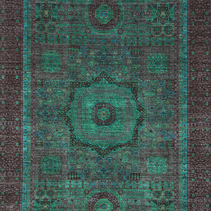 Abstract Light Blue Modern Rug, abs2368lblu