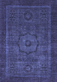 Abstract Blue Modern Rug, abs2368blu