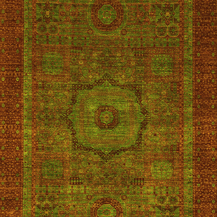 Abstract Yellow Modern Rug, abs2368yw
