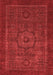 Abstract Red Modern Area Rugs