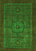 Abstract Green Modern Rug, abs2368grn