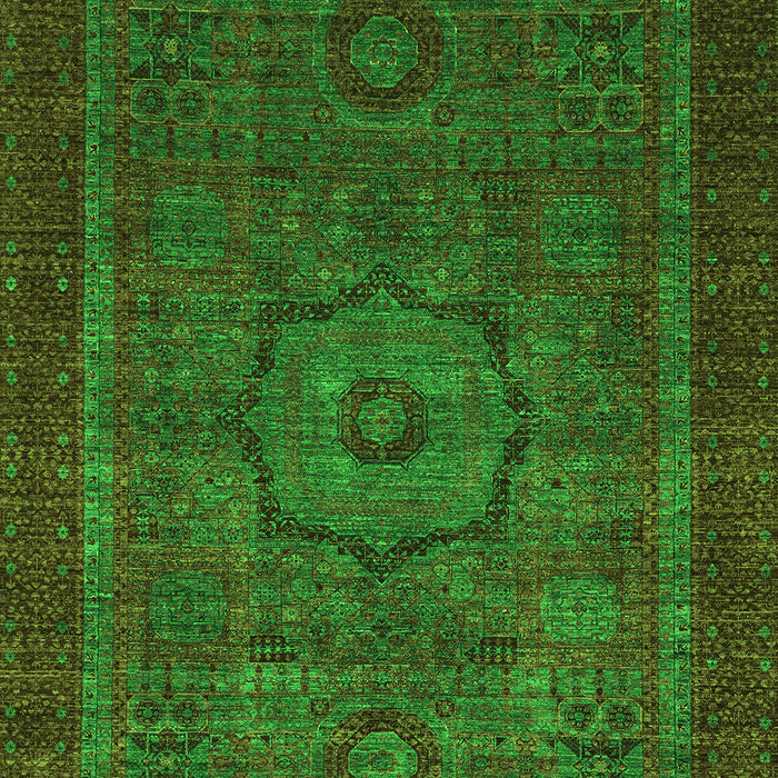 Abstract Green Modern Rug, abs2368grn