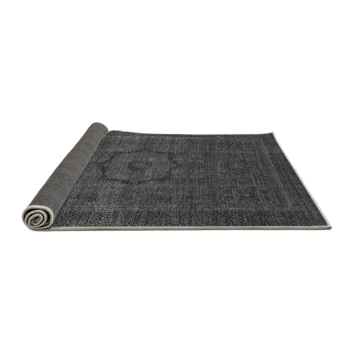 Sideview of Abstract Gray Modern Rug, abs2368gry