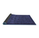 Sideview of Abstract Blue Modern Rug, abs2368blu