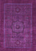 Machine Washable Abstract Purple Modern Area Rugs, wshabs2368pur