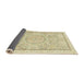 Sideview of Abstract Khaki Gold Modern Rug, abs2369