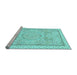 Sideview of Machine Washable Abstract Light Blue Modern Rug, wshabs2369lblu