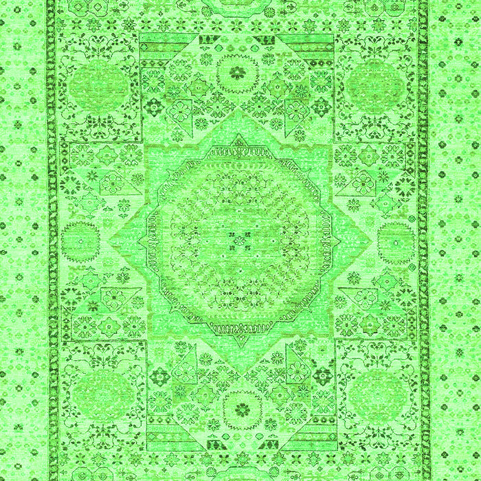 Machine Washable Abstract Green Modern Area Rugs, wshabs2369grn