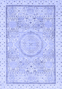 Abstract Blue Modern Rug, abs2369blu