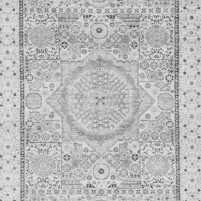 Machine Washable Abstract Gray Modern Rug, wshabs2369gry