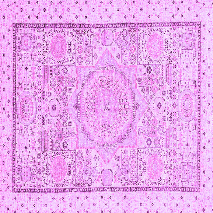 Square Abstract Purple Modern Rug, abs2369pur