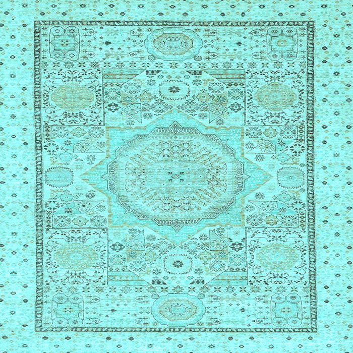 Square Machine Washable Abstract Light Blue Modern Rug, wshabs2369lblu
