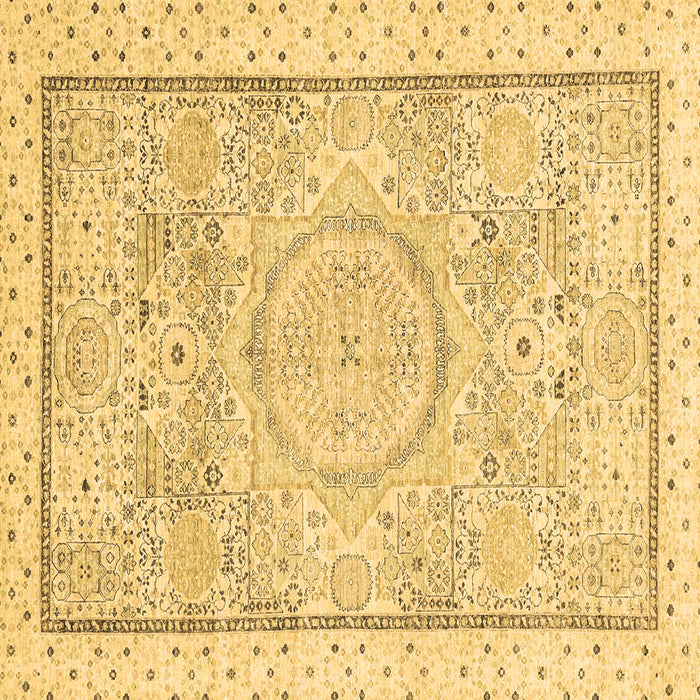 Square Machine Washable Abstract Brown Modern Rug, wshabs2369brn