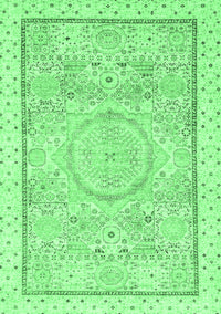 Abstract Emerald Green Modern Rug, abs2369emgrn