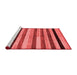 Modern Red Washable Rugs