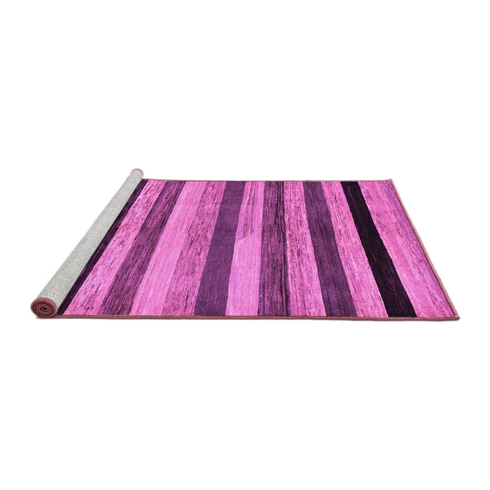 Sideview of Machine Washable Abstract Purple Modern Area Rugs, wshabs236pur