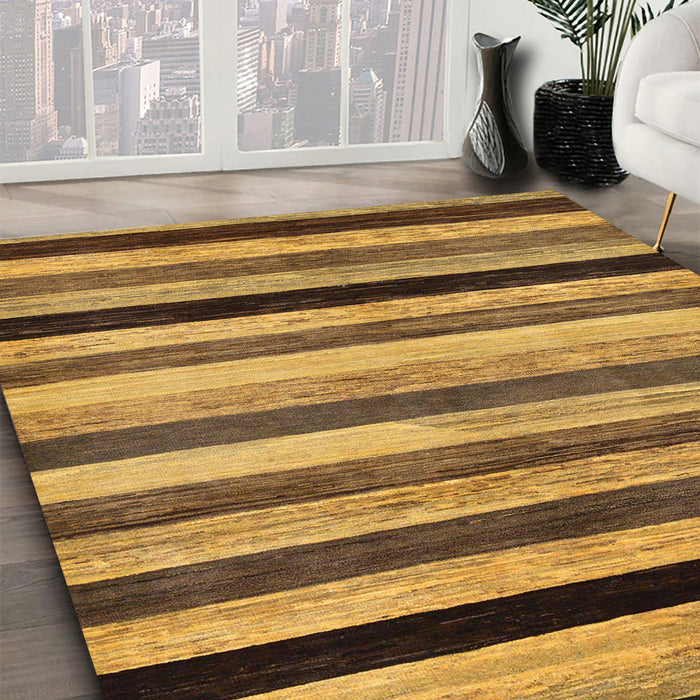 Abstract Orange Modern Rug in Family Room, abs236