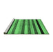 Sideview of Machine Washable Abstract Emerald Green Modern Area Rugs, wshabs236emgrn