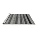 Sideview of Machine Washable Abstract Gray Modern Rug, wshabs236gry