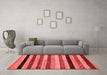 Modern Red Washable Rugs