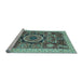 Sideview of Machine Washable Abstract Light Blue Modern Rug, wshabs2370lblu