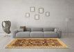 Machine Washable Abstract Brown Modern Rug in a Living Room,, wshabs2370brn