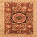 Square Abstract Orange Modern Rug, abs2370org