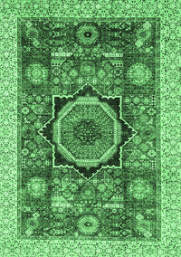 Abstract Emerald Green Modern Rug, abs2370emgrn