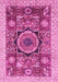 Machine Washable Abstract Pink Modern Rug, wshabs2370pnk