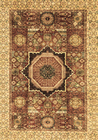 Abstract Brown Modern Rug, abs2370brn